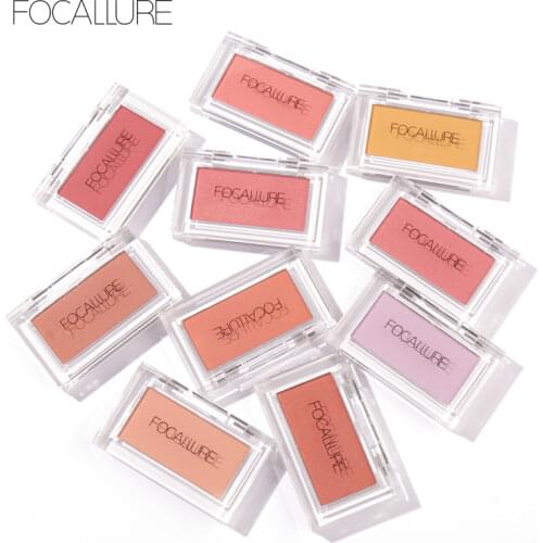 Focallure Blush Makeup Single Face Cheek Nude Natural Pressed Powder Blusher Long Lasting Face Make Up Cosmetic