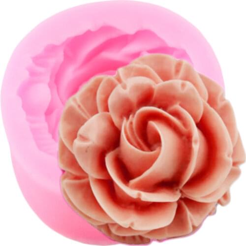 Rose Silicone Mold Cupcake Topper Fondant Cake Decorating Tools Chocolate Gumpaste Molds Resin Candy Moulds Clay Moulds