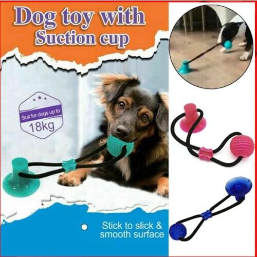 Bite Dog Pet Toys Multifunction Pet Molar Toy Cleaning Teeth Safe Elasticity Soft For Dog Puppy Suction Cup Dog Biting Toy #065
