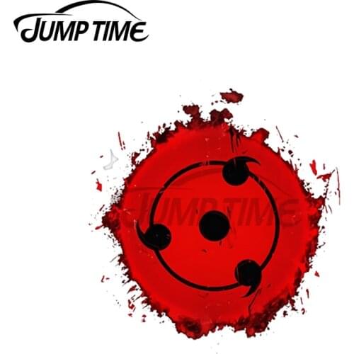 JumpTime 13 x 12cm For The Red Eye Decal Camper VAN Refrigerator Car Stickers Windows Personality Bumper Vinyl Car Wrap