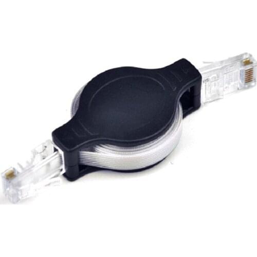 Kphrtek 100pcs/lot 1.5 meters telescopic network cable network wire Rj45 Lan retractable cable computer accessories wholesale