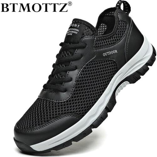 Men Casual Shoes Summer Climbing Hiking Shoes Outdoor Sneakers Men Trainers Breathable Comfortable Mens Walking Treking Shoes