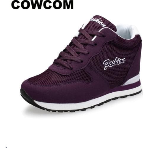 COWCOM Womens Shoes Sneakers Leisure Increased Single Womens Shoes High Top Sneakers Shoes Woman Women Wedge Shoes CYL-101