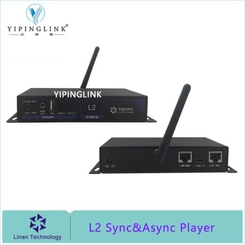 LINSN synchronous and asynchronous offline player L2 support usb wifi lan with 8G memory for led display outdoor screen