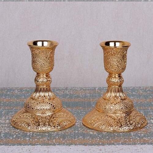 Metal Candle Holders Hollow Design Candlestick Tabletop Candle Stand Wedding Decoration Candelabra Home Decor Candelabrums