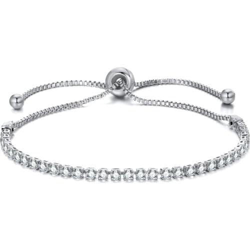 Multicolor Fashion Cubic Zirconia Tennis Bracelet & Bangles Adjustable Pulseras Mujer Charm Bracelet For Women Wedding Jewelry