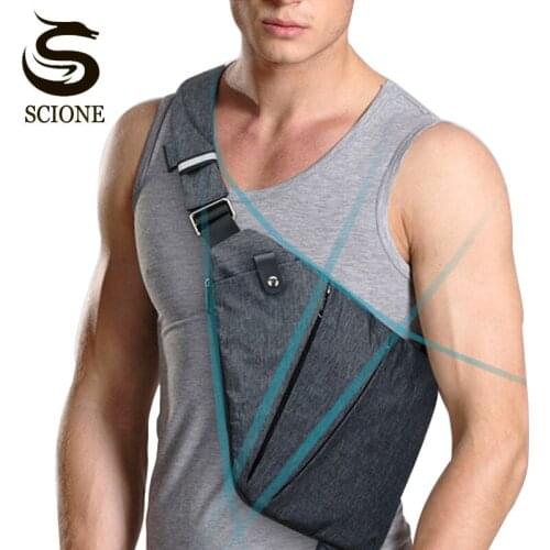 Fashion Men Messenger Bags Waterproof Crossbody Shoulder Bag for Male Small Casual Multifunctional Unisex Business Chest Bags