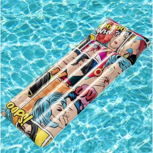 Inflatable Cartoon Pool Float Raft Swimming Pool Summer Water Toys Air Floating Bed