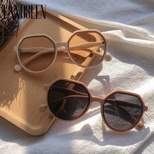 2021 New Fashion Style All-match Trend Sunglasses Personalized Round Frame Sunglasses Ins Trend Candy Color Big Frame Sunglasses