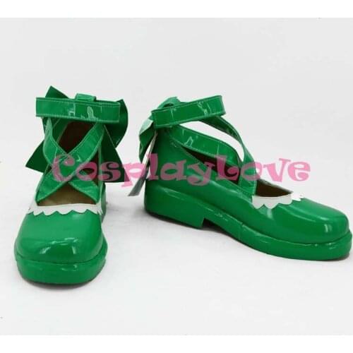 Lovelive! Minami Kotori Maid Green Cosplay Shoes Newest Custom Made Japanese Anime Boots For Halloween Christmas