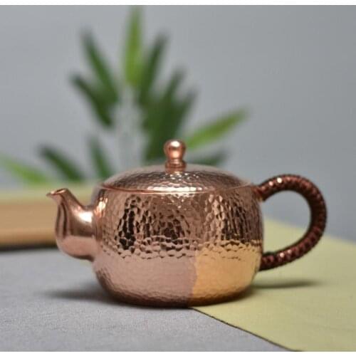 500cc pure copper thick copper little teapot tea pot tea set tea kettle teaware tea maker cast iron teapot