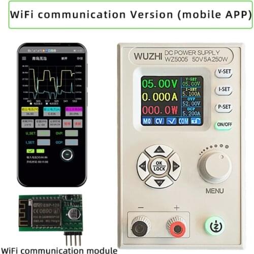 DC DC-Buck Converter CC CV 50V5A Power Supply Adjustable 5V 12V 24V USB 485 WIFI