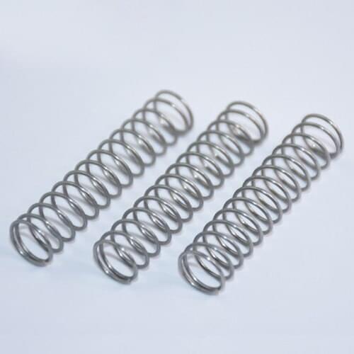 5Pcs 0.7mm wire diameter Stainless steel compression spring return Y-type Pressure springs 10mm OD 60mm-100mm Length