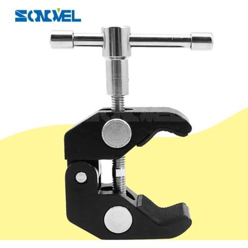 Articulating Magic Friction Arm Large Super Clamp/ Large Crab for Pliers Clip 1/4" and 3/8" video&stills-DSLR LED Light Flash