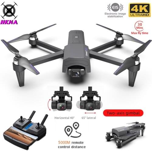 HKNA iCamera1 GPS Drone 4K Professional HD Camera 5G WiFi FPV 2-Axis Gimbal 30 Minutes 5KM RC Foldable Quadcopter Vs F11 Pro