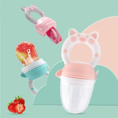 Baby Nipple Food Bottle Silicone Baby Pacifiers Feeder Kids Fruit Feeding Nipple Safe Supplies Nipple Teat Pacifier Bottles