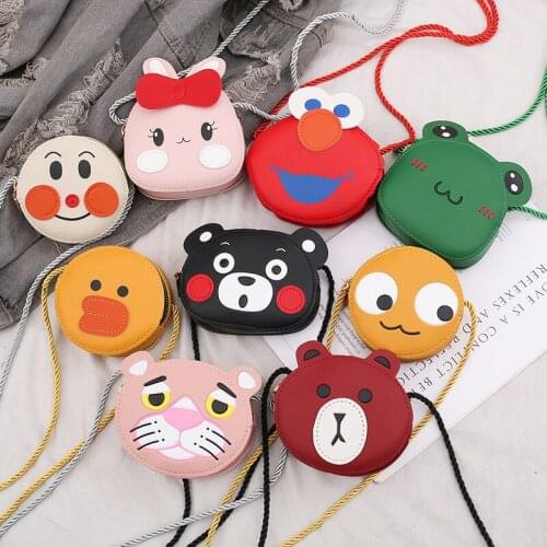 2020 Cartoon Baby Kids Girls PU Leather School bag Shoulder Bag Messenger Handbag Mini Small Crossbody Satchel Bags