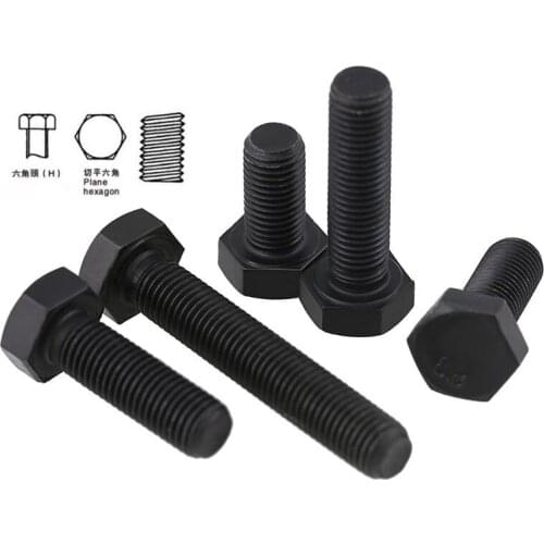 2PCS-M10*1*20/25-50 Tooth Grade 8 Fine Hexagonal Screw Teeth,GB5786 Screw Teeth