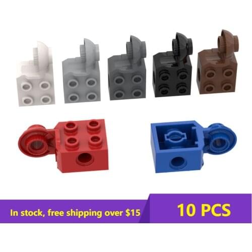 10PCS MOC Bricks 48171 2 X 2 Pin Holes and Rotation Joint Ball Half for Building Blocks Parts Classic Brand Kids High-Tech Toys