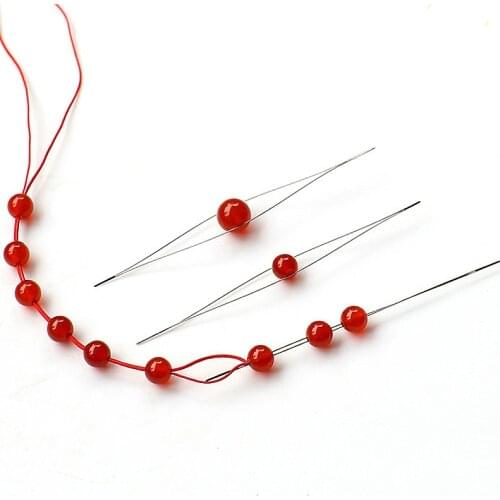 2/5PCS Easy Beading Tool Handmade Bracelets Pins 125mm Needle Elastic Jewelry DIY Making Cord Threading Beading For Women Men