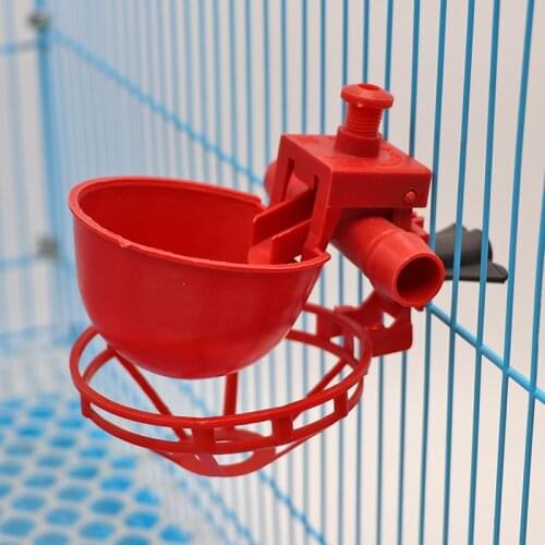 20pcs/set Automatic Bird Coop Feed Poultry Water Drinking Cups Chicken Fowl Drinker Cups Bird Feeders Breeding equipment