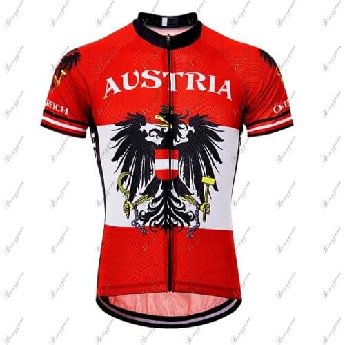 2021 Retro Mens Red Cycling Jersey Short Sleeve MTB Jersey Bicicleta Clothes Outdoor sports Bike Wear Ropa Ciclismo BOUYGUES