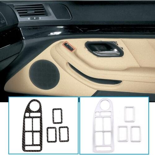 ABS Chrome Window Lifter Switch Button For BMW 5 Series E39 1996-2003 Car Accessories