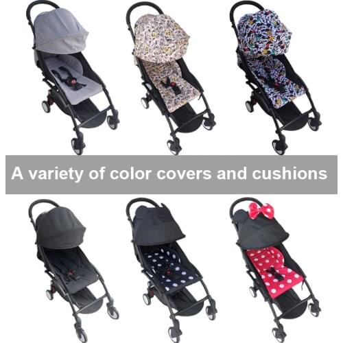 Baby Stroller Accessories 175 Degrees Stroller Hood & Mattress For Babyzen Yoyo Yoya Babytime With Back Net Pocket
