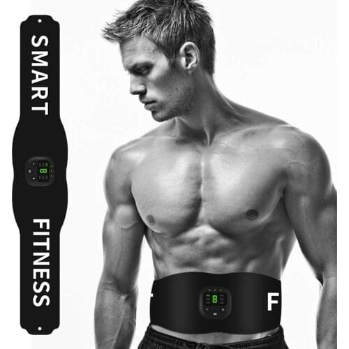 Wireless Muscle Stimulator Trainer Smart Fitness Abdominal Training Electric Weight Loss Stickers Body Slimming Belt Unisex