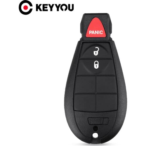 KEYYOU For Jeep Grand Cherokee Chrysler 300 Town Country For Dodge Challenger Charger Journey Smart Remote Key Shell Fob Case