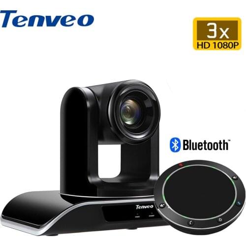 [EU Stock] With Speakerphone Auto Focus 3x Zoom USB Output Ptz Video Camera H.264 conference Camera 1080p HD Webcam