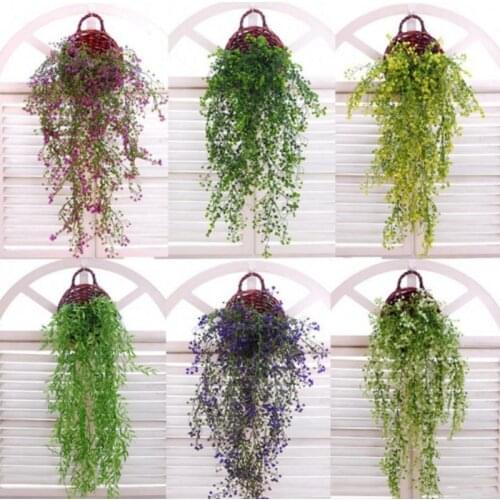 80cm 1pcs Artificial Flowers Vine Ivy Leaf Fake Plant Artificial Plants Green Garland Home Wedding Party Decoration