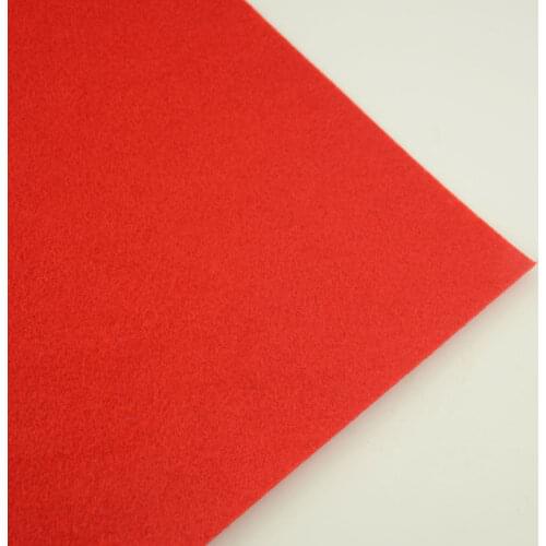 Red Colour 1mm Thick for Clean Materials Embroidery Tradmarks Gift Package 100% Polyester Photographic Backgrounds Felt Fabric
