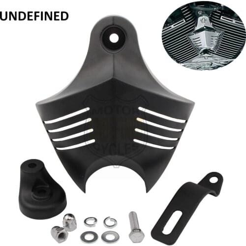 Motorcycle Horn Cover V-shield Stock Cowbell Horns for Harley Softail V-Rod Dyna FXDB Fat Bob Sportster Big Twin Electra 92-2012