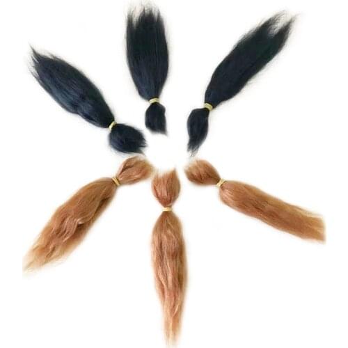 New Reborn Baby Doll /Bjd Doll Pure Mohair With Red-brown / black Colour Good Quality Mohair Doll Accessory To DIY Reborn doll