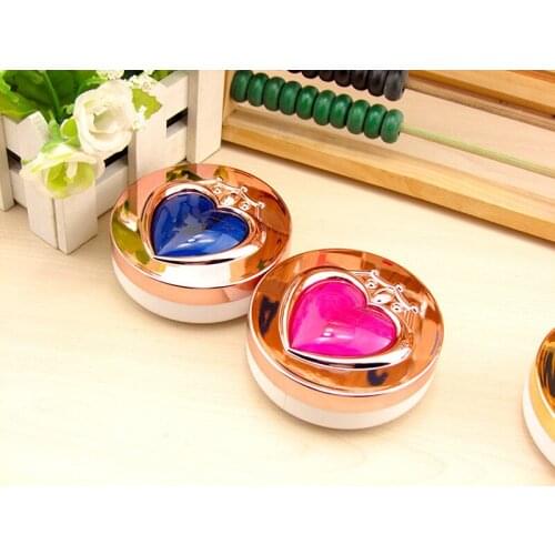 LIUSVENTINA 2018 New Cute Rose Gold Five-pointed Star Contact Lens Case Box Container for Color Lenses Gift for Lovers