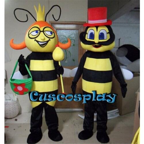 Advertising Bee Hornet Mascot Costume Suits Adult Honeybee Animal Cosplay Party Game Fancy Dress Outfits Parade Character Dress