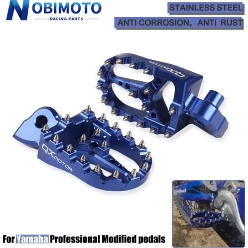 Motorcycle CNC Footrest Pedals Foot Pegs For Yamaha YZ65 85 125 YZ125X YZ250 YZ250X YZ250F YZ250FX YZ450F YZ450FX WR250F 450F