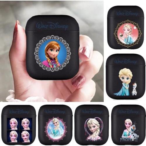 Disney Frozen Sisters s Ana Elsa Soft Silicone Cases For Apple Airpods 1/2 Protective Bluetooth Wireless Earphone Cover For Appl