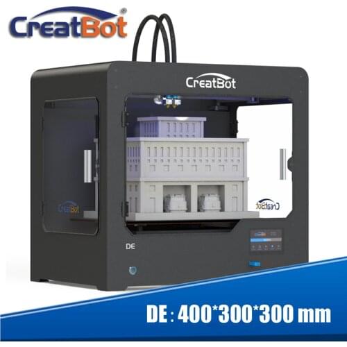 Discount Set! Creatbot 3D Printer 400*300*300 mm Super large Size Dual extruders DE02+4KG filament+4 nozzles+3 tapes