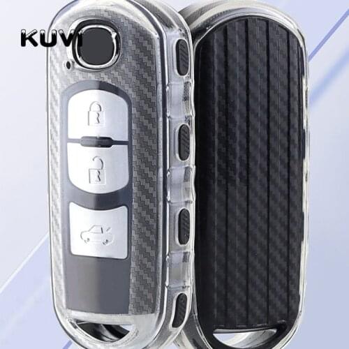 New TPU Car Key Case for Mazda 2 Mazda 3 Mazda 5 Mazda 6 CX-3 CX-4 CX-5 CX-7 CX-9 Atenza Axela MX5 Keychain Bag Remote Cover