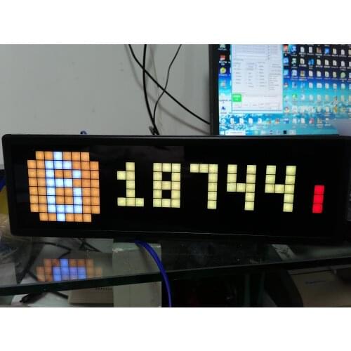 BTC Bitcoin Price Display/fan Counter UP of Station B Main Fan Count of BilibiliU Station