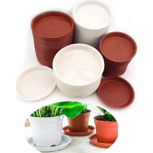 Plastic Garden Flower Pot Plant Saucers Water Tray Base for Indoor Outdoor Creative Saucers Decor Home Garden Pot Case M20