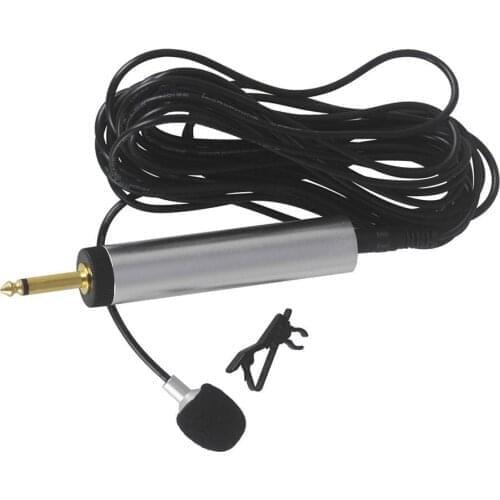 Portable Wired Electret Condenser Lapel Lavalier Clip-on Musical Instrument Mic Microphone for Guitar Sax Trumpet Violin