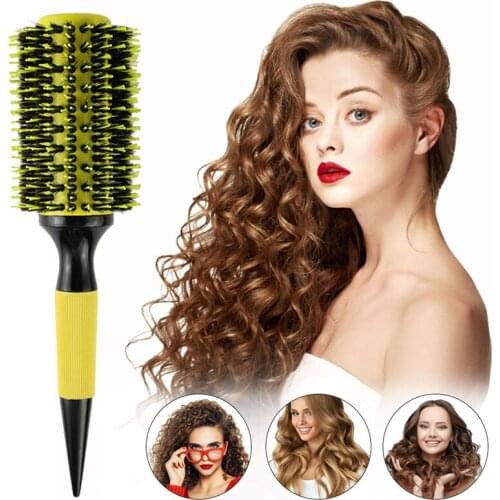 6 Sizes Professional Salon Styling Tools Round Hair Comb Hairdressing Curling Hair Brushes Comb Ceramic Tube Curly Hair Comb
