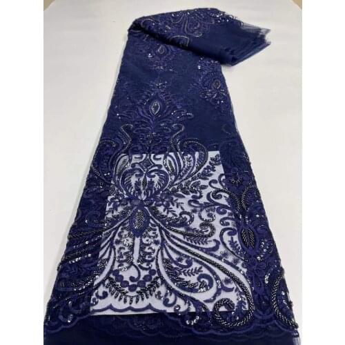 Sale Embroidery African Lace Fabric ZH-268689 High Quality French Tulle Lace Fabric Nigerian Lace Fabric