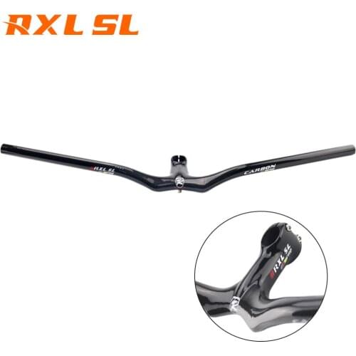 RXL SL Bike Handlebar Carbon MTB Black Mountain Carbon Handlebar MTB Integrated With Stem 3K Riser Bicycle Handlebar 2018
