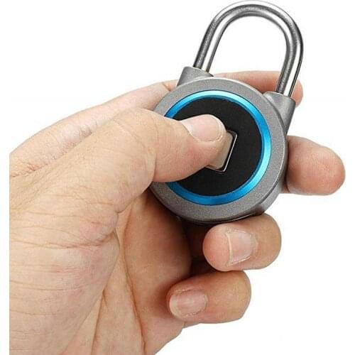 Newest Smart Keyless Fingerprint Lock APP Button Password Unlock Waterproof Anti-Theft Padlock Door Lock for Android iOS System