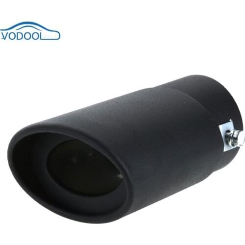 58mm Universal 304 Stainless Steel Auto Exhaust Tip Electroplated Screwed On Car Muffler Pipe Automobiles Accessories