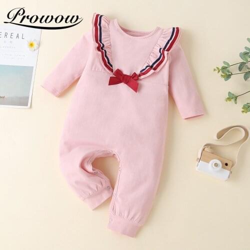 Prowow Vintage Baby Girl Overalls Lace Corduroy Newborns Jumpsuit For Kids Toddler Baby Girl Clothing Solid Infant Baby Rompers